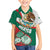 Mexico Independence Day Family Matching Short Sleeve Bodycon Dress and Hawaiian Shirt Dahlia Flower Aztec Pattern - Wonder Print Shop
