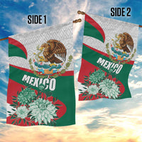 Mexico Independence Day Garden Flag Dahlia Flower Aztec Pattern - Wonder Print Shop