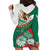 Mexico Independence Day Hoodie Dress Dahlia Flower Aztec Pattern - Wonder Print Shop