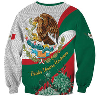 Mexico Independence Day Sweatshirt Dahlia Flower Aztec Pattern - Wonder Print Shop
