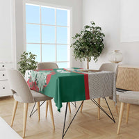 Mexico Independence Day Tablecloth Dahlia Flower Aztec Pattern - Wonder Print Shop