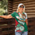 Mexico Independence Day Women Polo Shirt Dahlia Flower Aztec Pattern - Wonder Print Shop