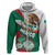 Mexico Independence Day Zip Hoodie Dahlia Flower Aztec Pattern - Wonder Print Shop