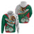 Mexico Independence Day Zip Hoodie Dahlia Flower Aztec Pattern - Wonder Print Shop