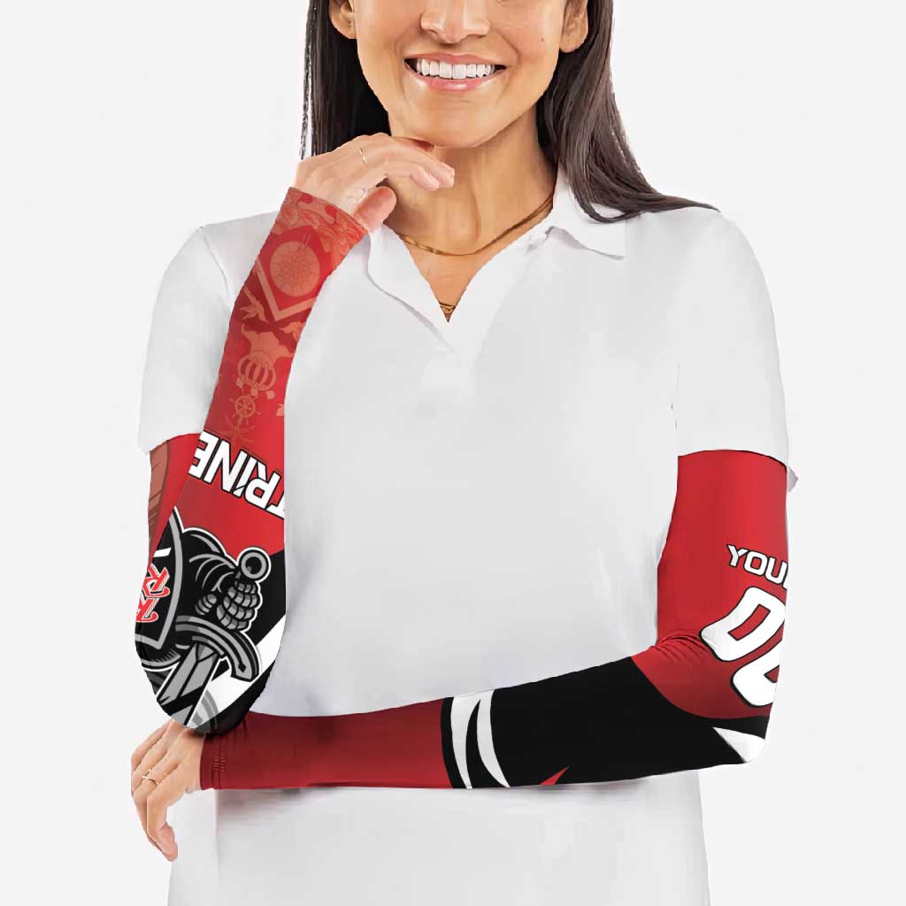 Custom Trinbago Cricket Knight Riders Arm Sleeves We Are TKR - Wonder Print Shop