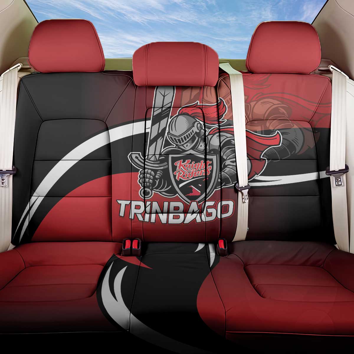 Trinbago Cricket Knight Riders Back Car Seat Cover We Are TKR - Wonder Print Shop