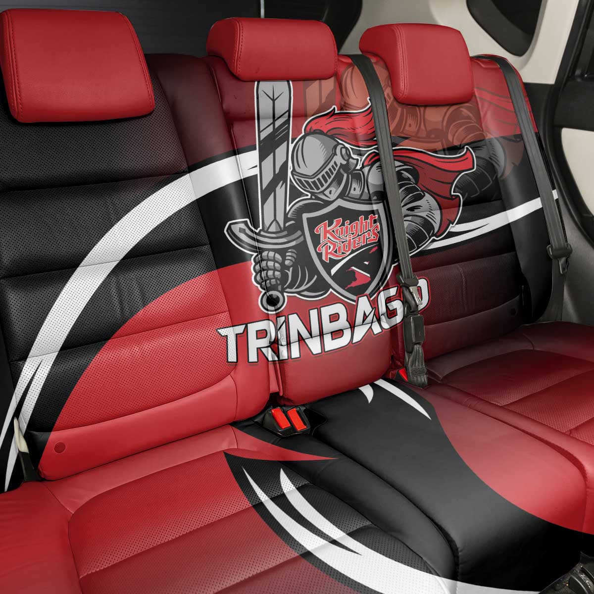 Trinbago Cricket Knight Riders Back Car Seat Cover We Are TKR - Wonder Print Shop