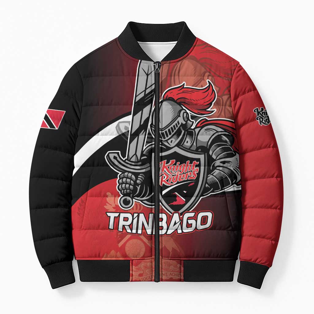 Custom Trinbago Cricket Knight Riders Bomber Puffer Jacket We Are TKR - Wonder Print Shop