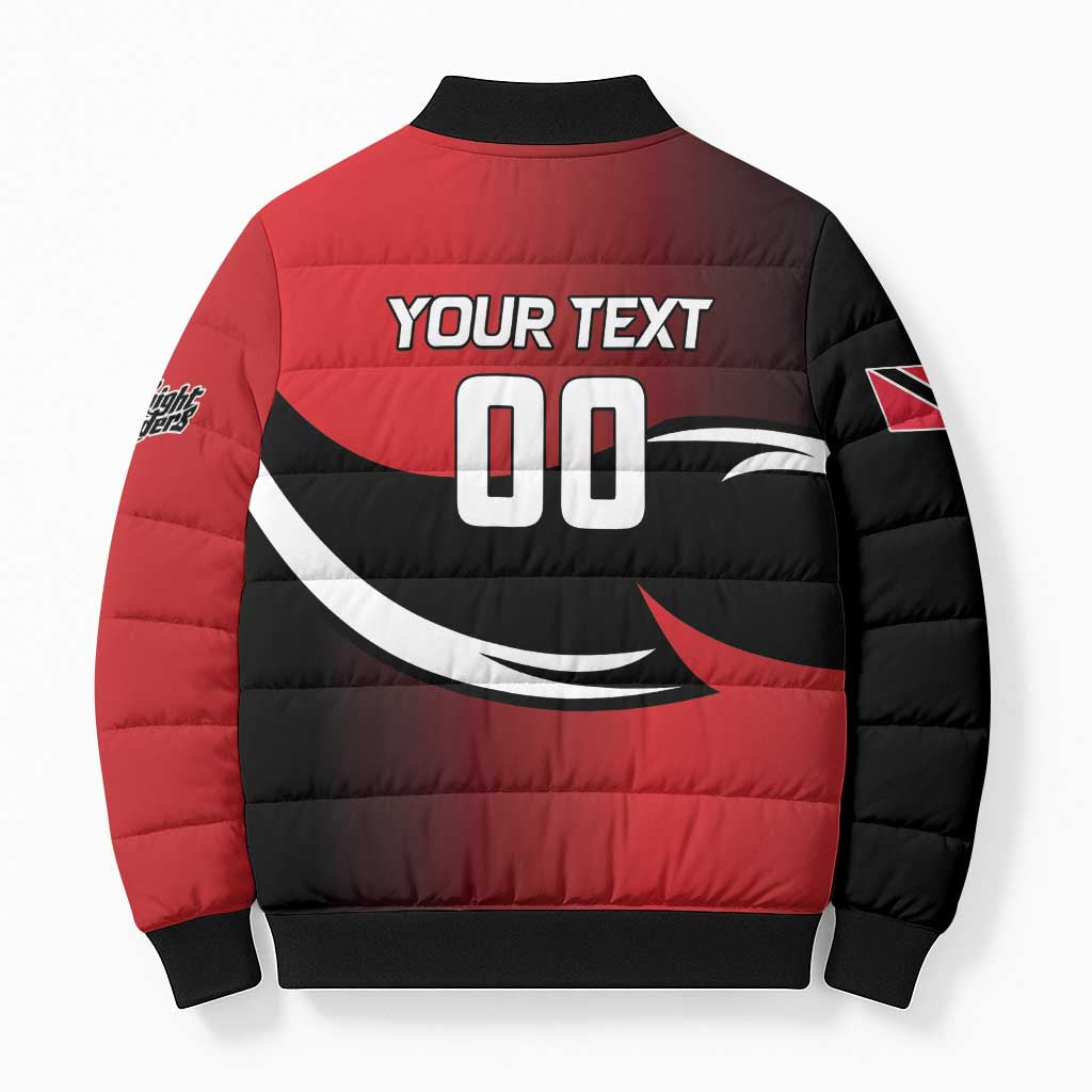 Custom Trinbago Cricket Knight Riders Bomber Puffer Jacket We Are TKR - Wonder Print Shop