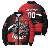 Custom Trinbago Cricket Knight Riders Bomber Puffer Jacket We Are TKR - Wonder Print Shop