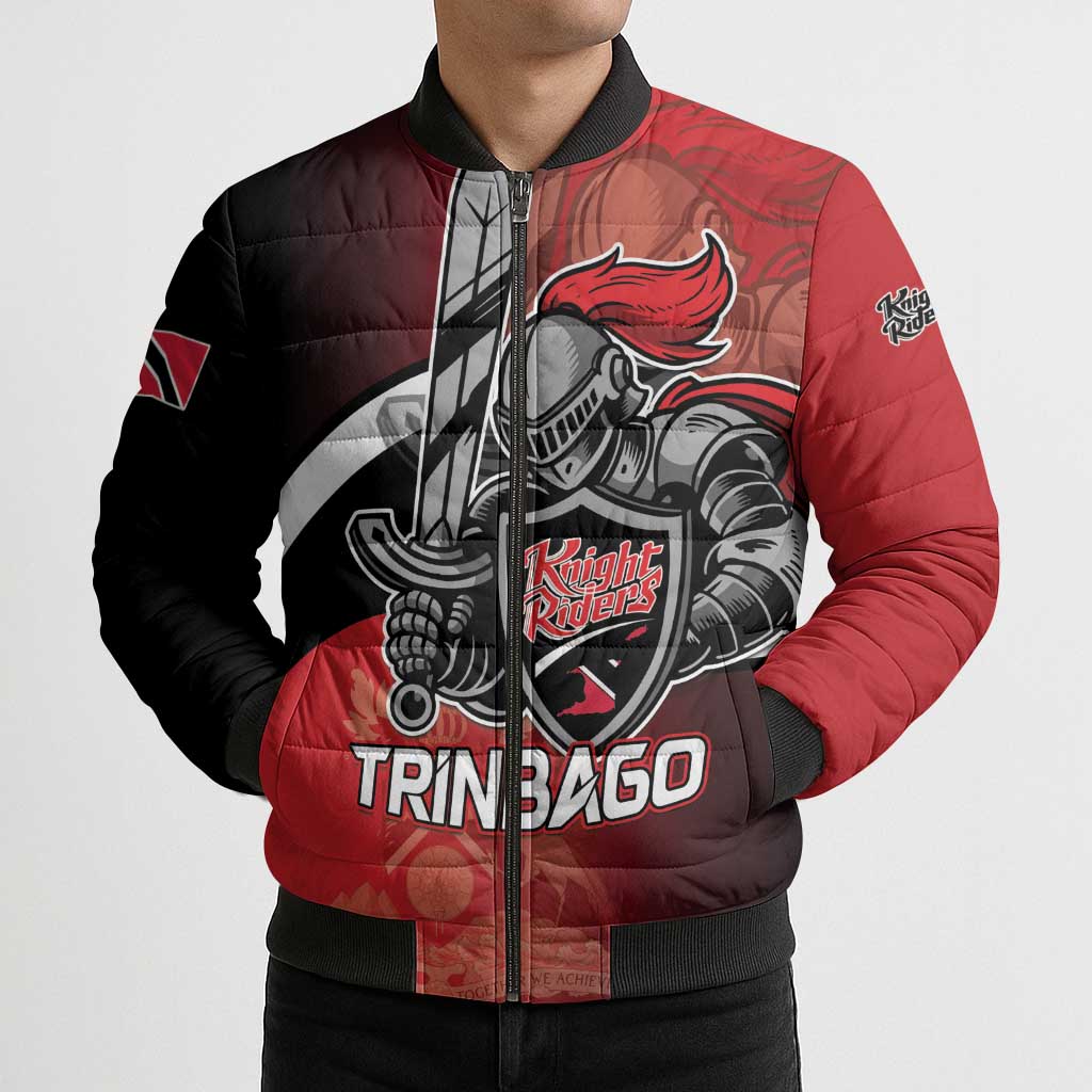 Custom Trinbago Cricket Knight Riders Bomber Puffer Jacket We Are TKR - Wonder Print Shop