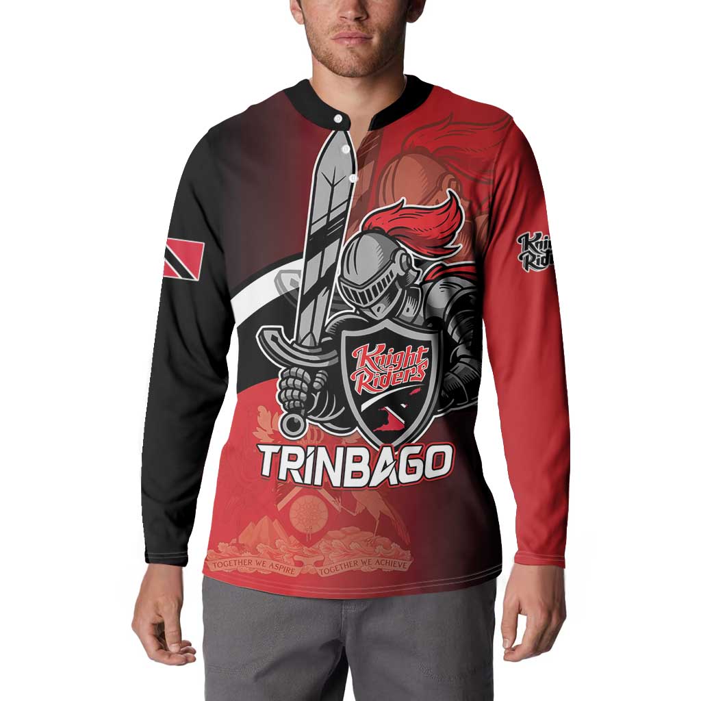 Custom Trinbago Cricket Knight Riders Button Sweatshirt We Are TKR - Wonder Print Shop