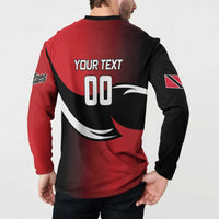 Custom Trinbago Cricket Knight Riders Button Sweatshirt We Are TKR - Wonder Print Shop