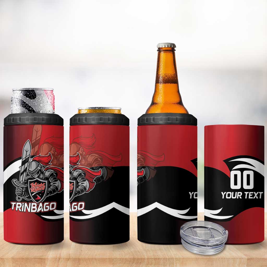 Custom Trinbago Cricket Knight Riders 4 in 1 Can Cooler Tumbler We Are TKR - Wonder Print Shop
