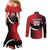 Custom Trinbago Cricket Knight Riders Couples Matching Mermaid Dress and Long Sleeve Button Shirt We Are TKR - Wonder Print Shop