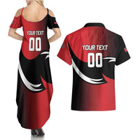 Custom Trinbago Cricket Knight Riders Couples Matching Summer Maxi Dress and Hawaiian Shirt We Are TKR - Wonder Print Shop