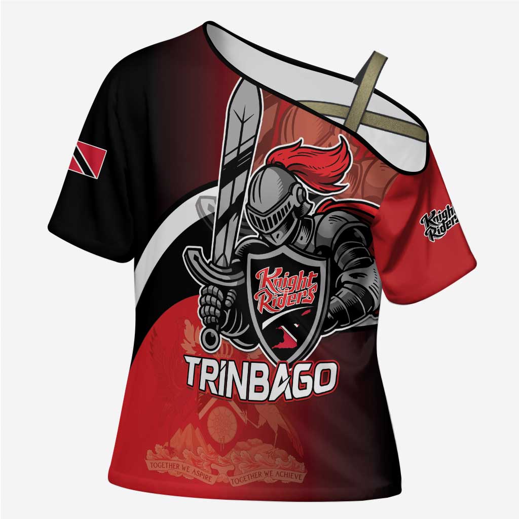 Custom Trinbago Cricket Knight Riders Cross Shoulder Shirt We Are TKR - Wonder Print Shop