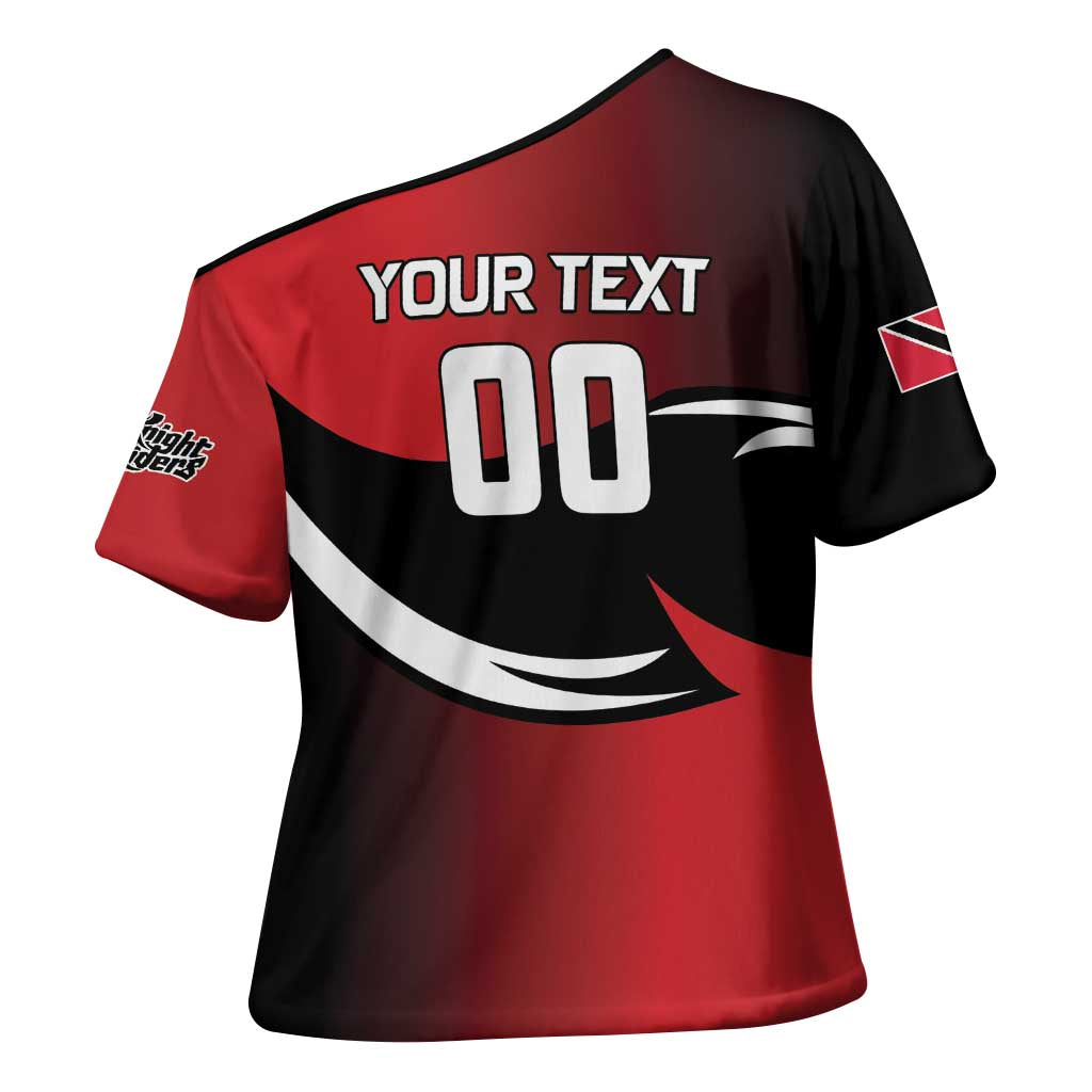 Custom Trinbago Cricket Knight Riders Cross Shoulder Shirt We Are TKR - Wonder Print Shop