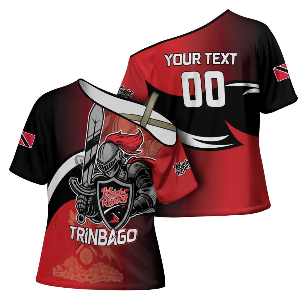 Custom Trinbago Cricket Knight Riders Cross Shoulder Shirt We Are TKR - Wonder Print Shop