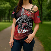 Custom Trinbago Cricket Knight Riders Cross Shoulder Shirt We Are TKR - Wonder Print Shop