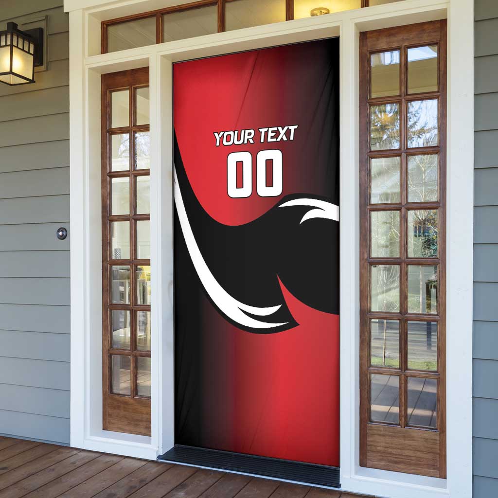 Custom Trinbago Cricket Knight Riders Door Cover We Are TKR - Wonder Print Shop