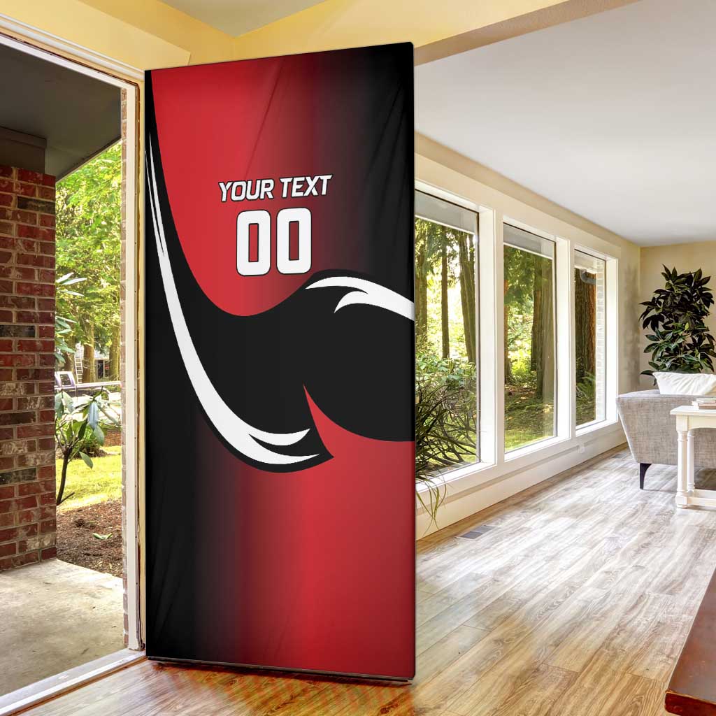 Custom Trinbago Cricket Knight Riders Door Cover We Are TKR - Wonder Print Shop