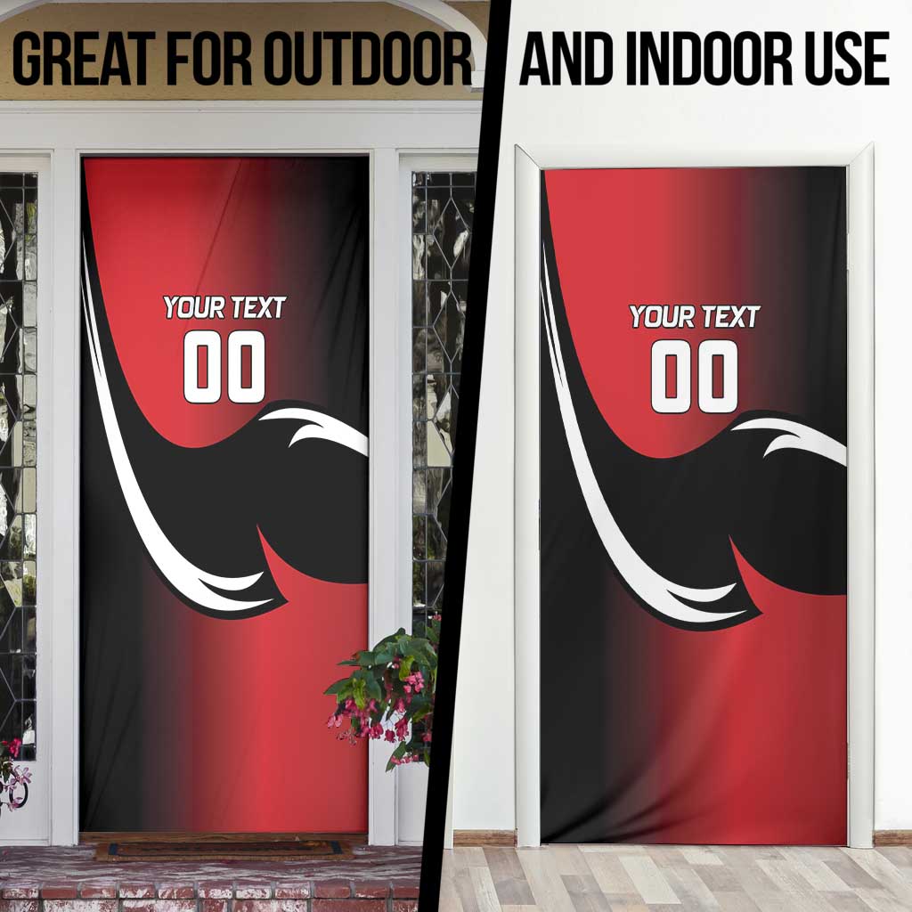 Custom Trinbago Cricket Knight Riders Door Cover We Are TKR - Wonder Print Shop