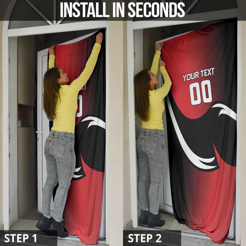 Custom Trinbago Cricket Knight Riders Door Cover We Are TKR - Wonder Print Shop