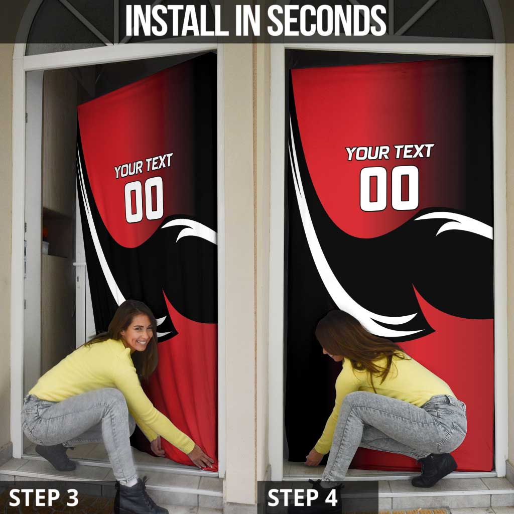 Custom Trinbago Cricket Knight Riders Door Cover We Are TKR - Wonder Print Shop