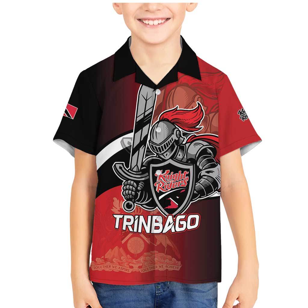 Custom Trinbago Cricket Knight Riders Family Matching Mermaid Dress and Hawaiian Shirt We Are TKR - Wonder Print Shop