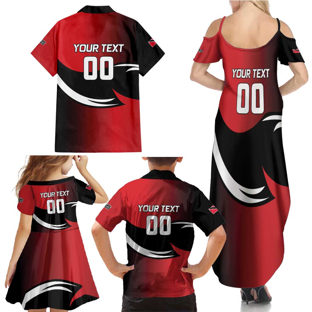 Custom Trinbago Cricket Knight Riders Family Matching Summer Maxi Dress and Hawaiian Shirt We Are TKR - Wonder Print Shop