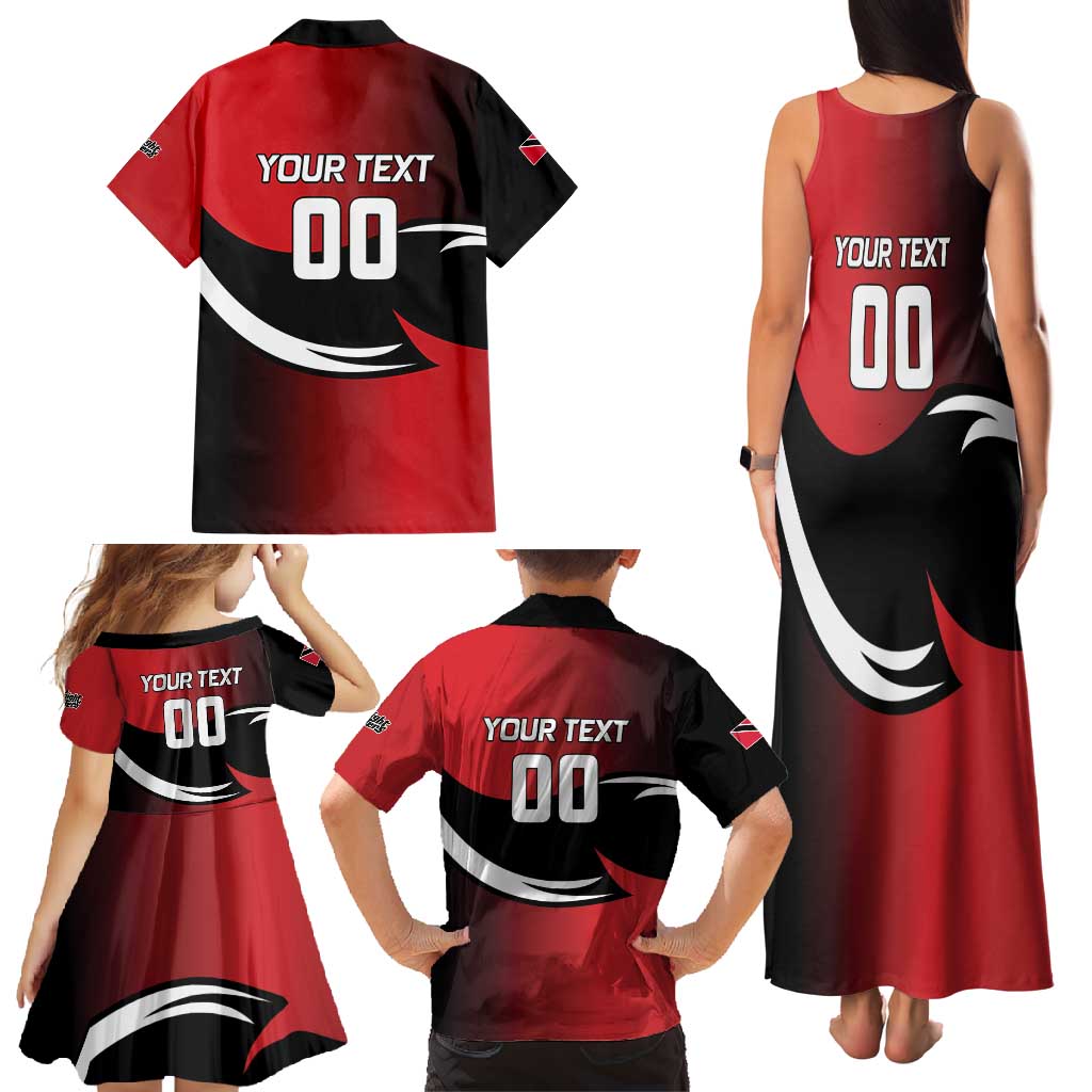 Custom Trinbago Cricket Knight Riders Family Matching Tank Maxi Dress and Hawaiian Shirt We Are TKR - Wonder Print Shop