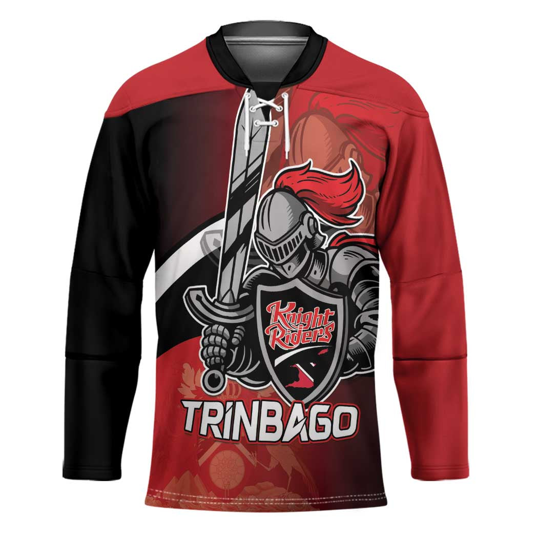 Custom Trinbago Cricket Knight Riders Hockey Jersey We Are TKR - Wonder Print Shop