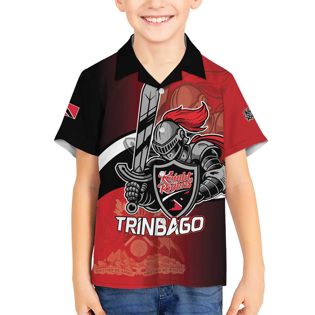Custom Trinbago Cricket Knight Riders Kid Hawaiian Shirt We Are TKR - Wonder Print Shop