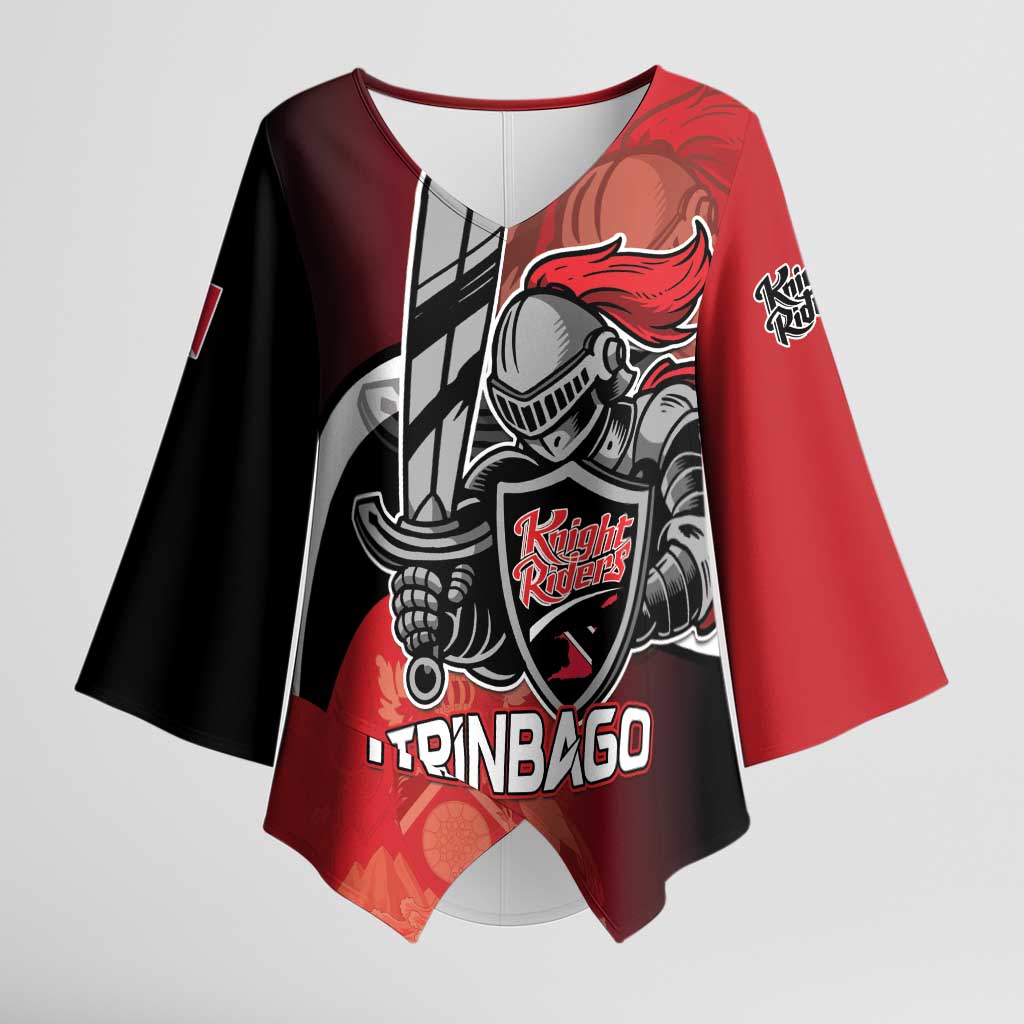 Custom Trinbago Cricket Knight Riders Kimono Sleeve Blouse We Are TKR - Wonder Print Shop