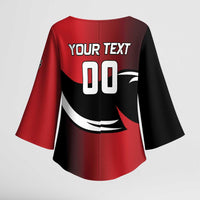 Custom Trinbago Cricket Knight Riders Kimono Sleeve Blouse We Are TKR - Wonder Print Shop