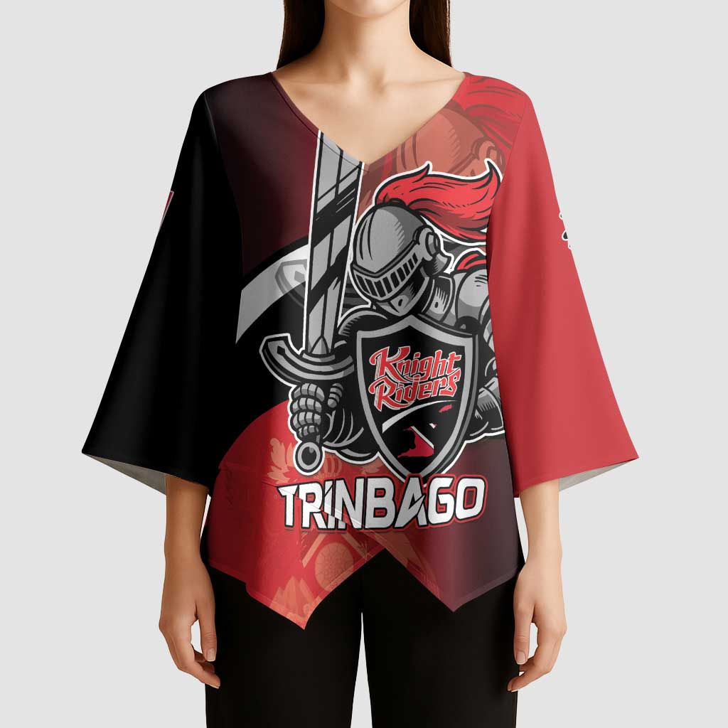 Custom Trinbago Cricket Knight Riders Kimono Sleeve Blouse We Are TKR - Wonder Print Shop
