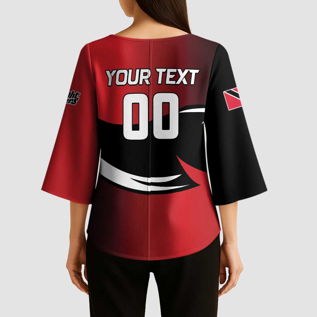 Custom Trinbago Cricket Knight Riders Kimono Sleeve Blouse We Are TKR - Wonder Print Shop