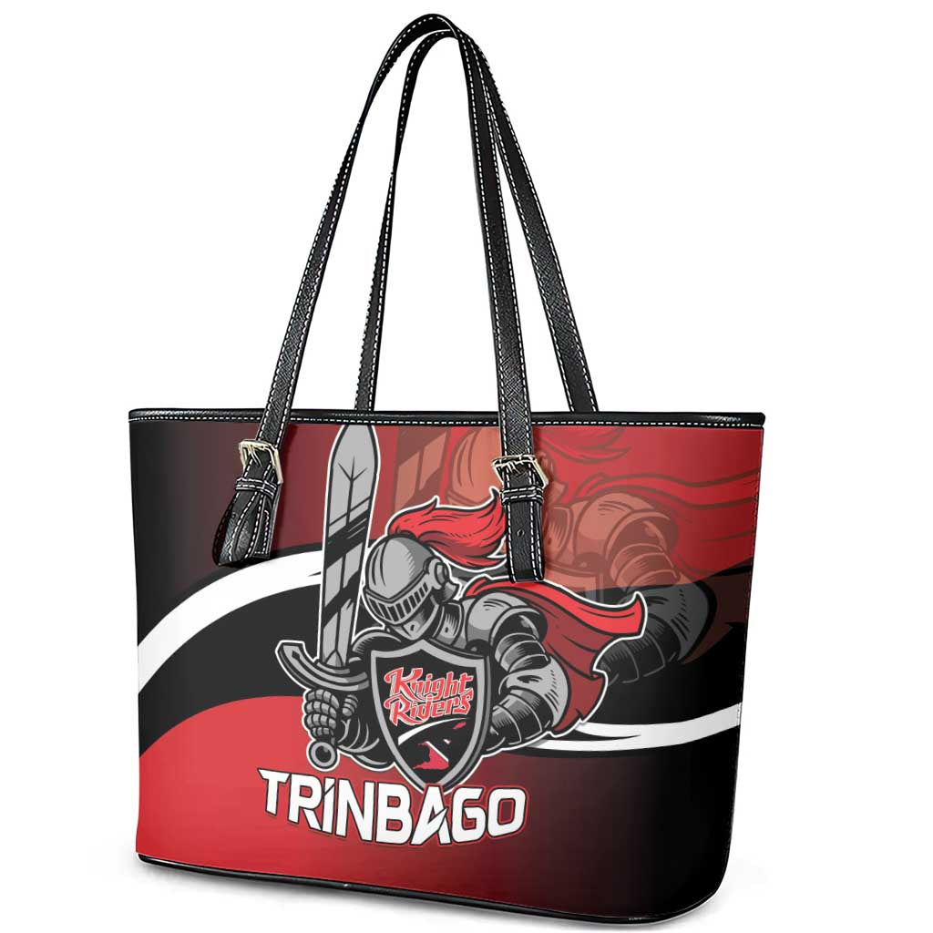Trinbago Cricket Knight Riders Leather Tote Bag We Are TKR - Wonder Print Shop