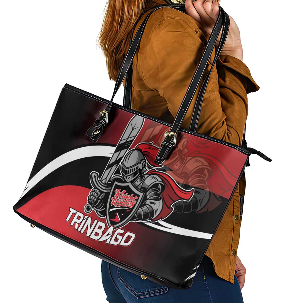 Trinbago Cricket Knight Riders Leather Tote Bag We Are TKR - Wonder Print Shop