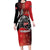 Custom Trinbago Cricket Knight Riders Long Sleeve Bodycon Dress We Are TKR - Wonder Print Shop