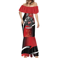 Custom Trinbago Cricket Knight Riders Mermaid Dress We Are TKR - Wonder Print Shop