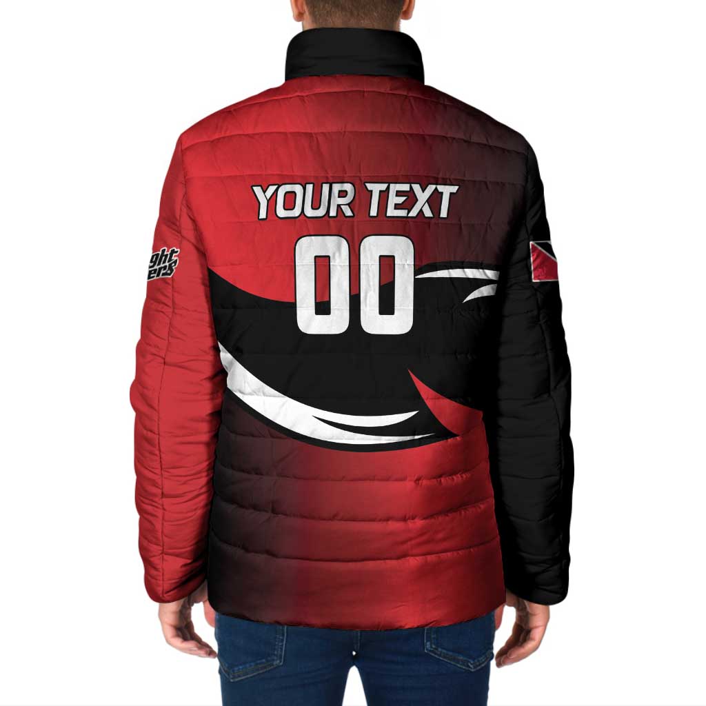 Custom Trinbago Cricket Knight Riders Padded Jacket We Are TKR - Wonder Print Shop