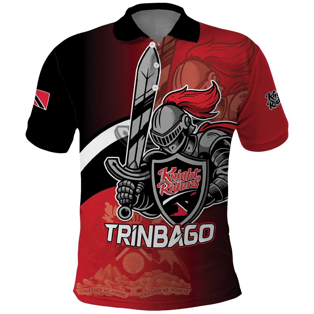 Custom Trinbago Cricket Knight Riders Polo Shirt We Are TKR - Wonder Print Shop