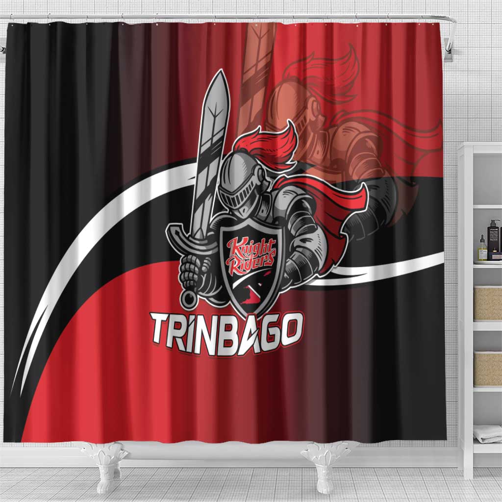 Trinbago Cricket Knight Riders Shower Curtain We Are TKR - Wonder Print Shop