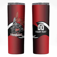 Custom Trinbago Cricket Knight Riders Skinny Tumbler We Are TKR - Wonder Print Shop
