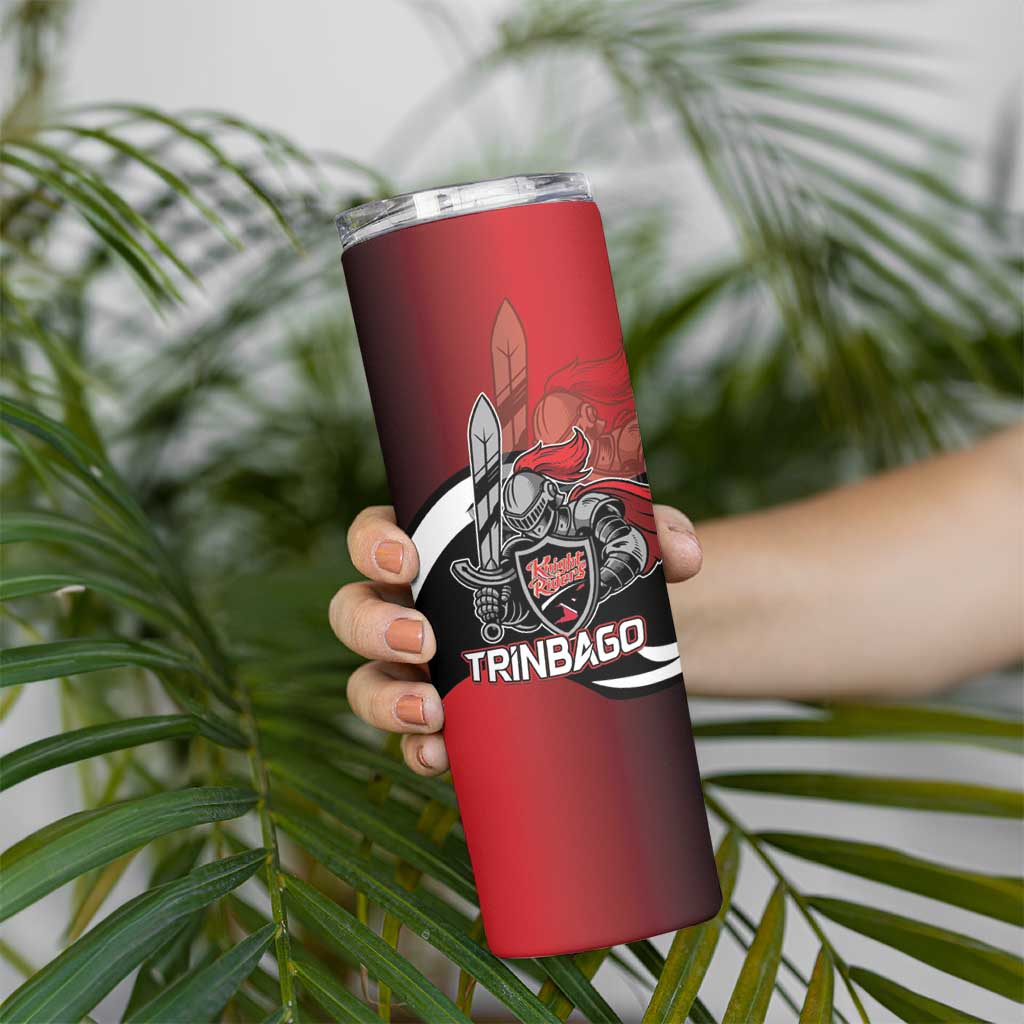Custom Trinbago Cricket Knight Riders Skinny Tumbler We Are TKR - Wonder Print Shop