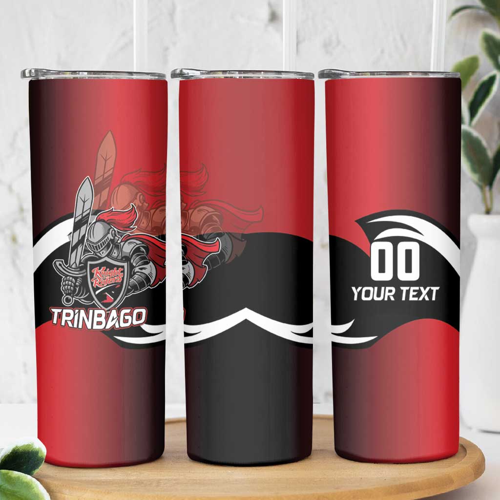 Custom Trinbago Cricket Knight Riders Skinny Tumbler We Are TKR - Wonder Print Shop