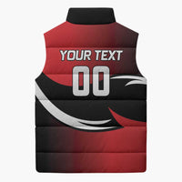 Custom Trinbago Cricket Knight Riders Sleeveless Puffer Jacket We Are TKR - Wonder Print Shop