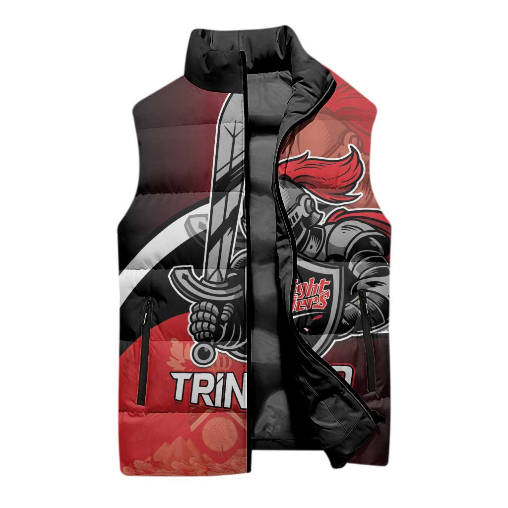 Custom Trinbago Cricket Knight Riders Sleeveless Puffer Jacket We Are TKR - Wonder Print Shop